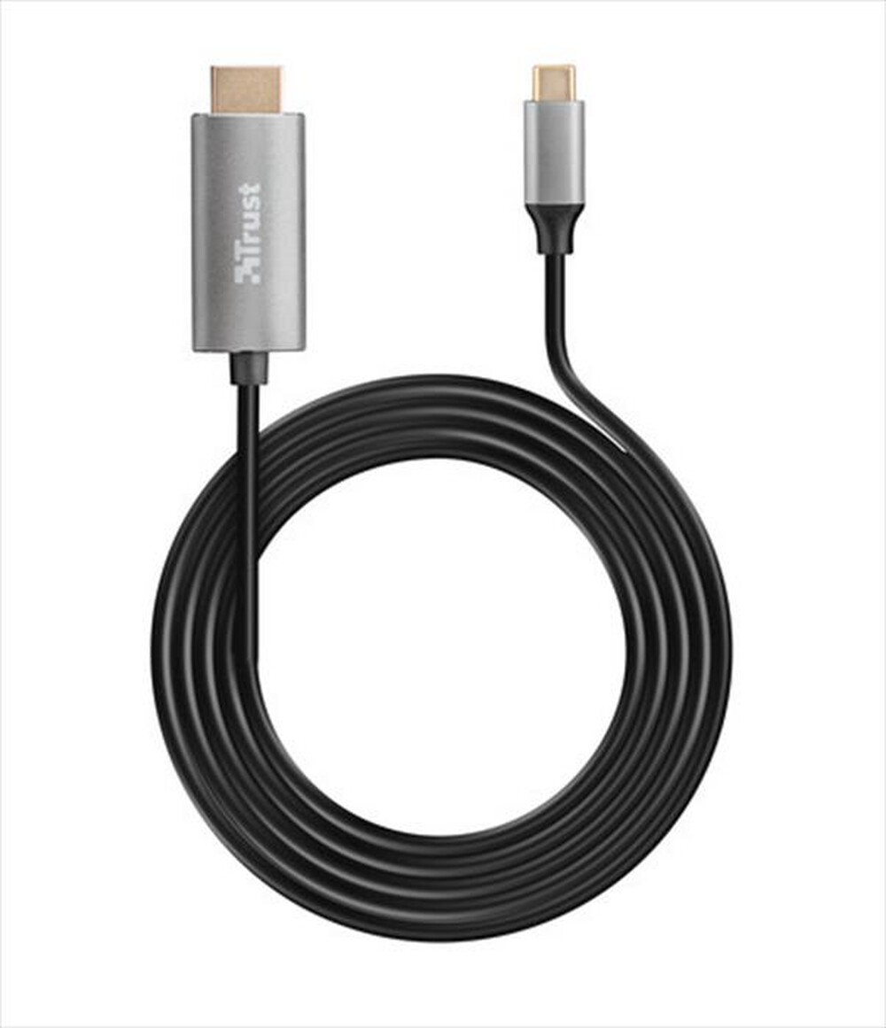 TRUST - CALYX USB-C TO HDMI CABLE - Black/Grey | Euronics