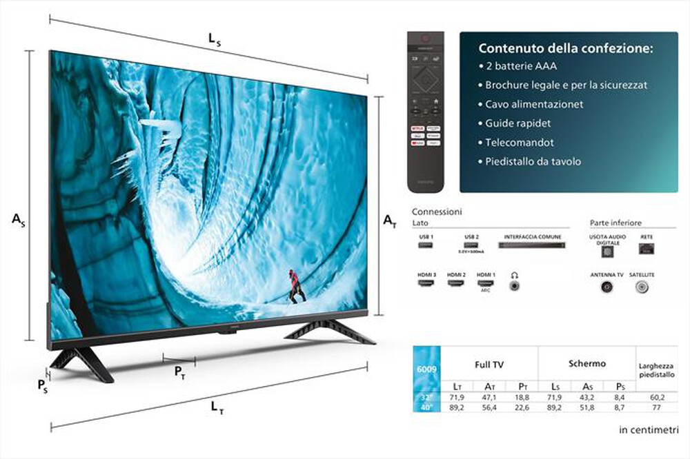 "PHILIPS - Smart TV LED FHD 40\" 40PFS6009/12-Black"