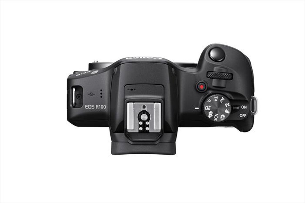 CANON - Fotocamera mirrorless EOS R100+RF-S 18–45MM IS STM-Black | Euronics
